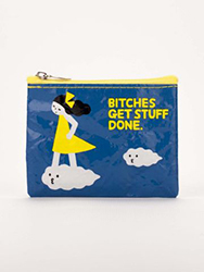 Blue Q Coin Purse  B*tches Get Stuff Done