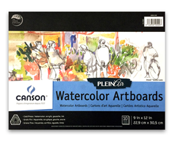 Canson Montval Watercolour Plein Air Art Boards  10 Pack  9 x 12 in.