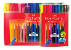 Grip Colour Markers - Set of 10