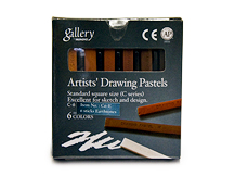 Mungyo Gallery Drawing Pastels Earth Tone Set of 6