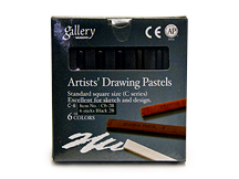 Mungyo Gallery Drawing Pastels Black 2B Set of 6