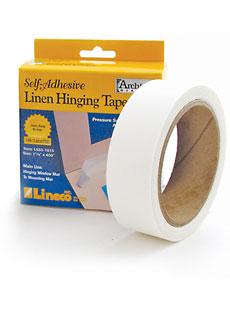 Lineco Linen Hinging Tape, 1½x400 White, S/Adh