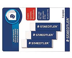 Staedtler Mars Plastic Eraser Pack of 3