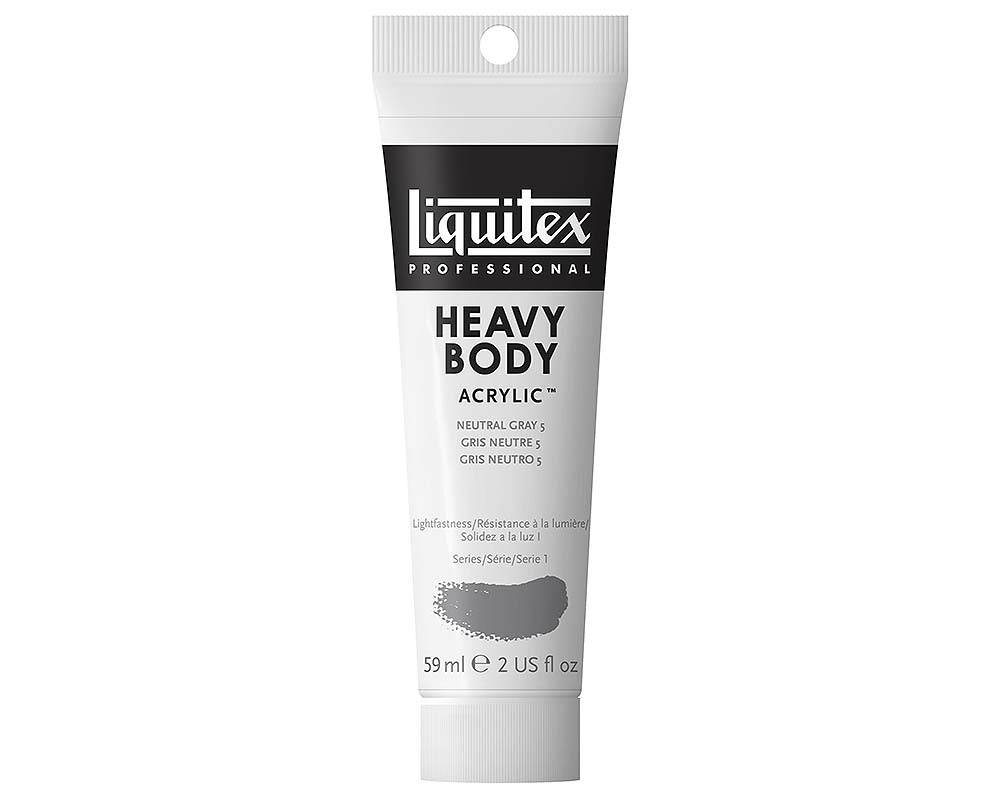 Liquitex Heavy Body Acrylic  2oz   Neutral Gray Value 5 (Mixing Gray)