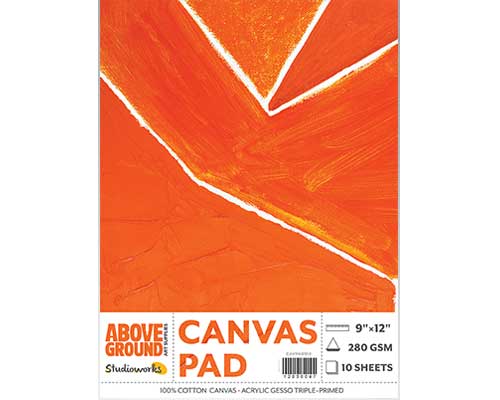 Canvas Pad, 9 x 12, 10 Sheets –