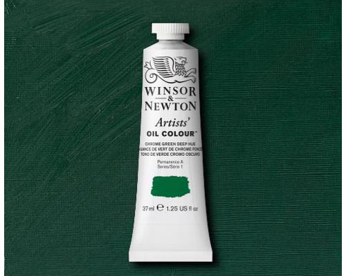 Winsor & Newton Artists' Oil Colour Chrome Green Deep Hue 37ml