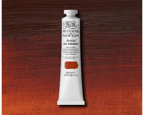 Winsor & Newton Artists' Oil Colour Burnt Sienna 200ml