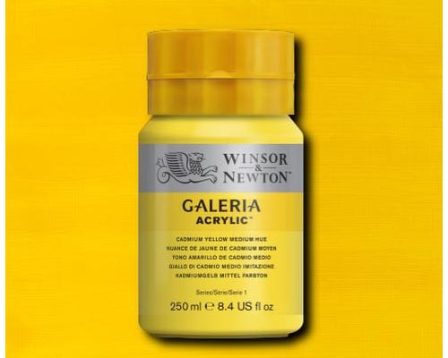 Winsor & Newton Galeria : Acrylic Paint : 60ml : Cadmium Yellow Medium Hue