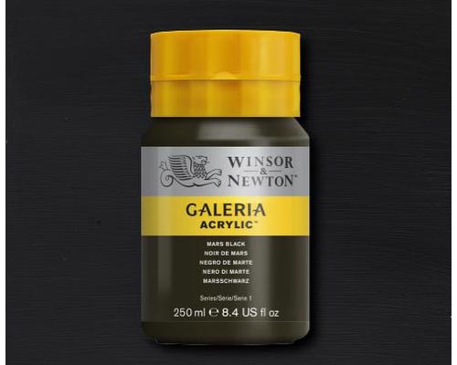 Winsor & Newton Galeria Acrylic Mars Black 250ml