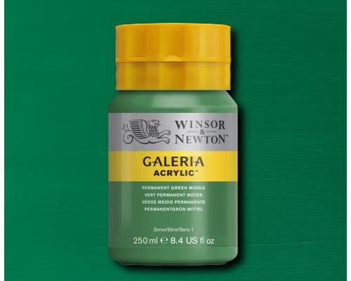 Winsor & Newton Galeria Acrylic Permanent Green Middle 250ml