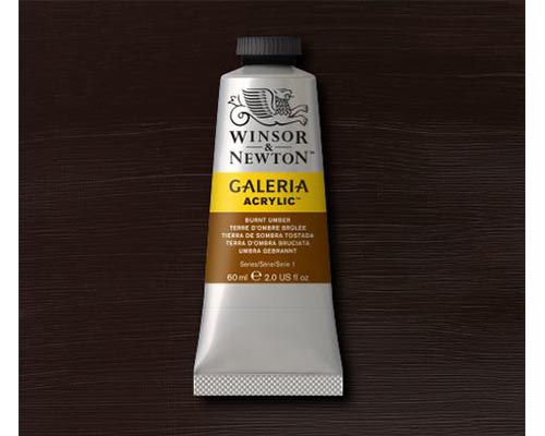 Winsor & Newton Galeria Acrylic Burnt Umber 60ml 