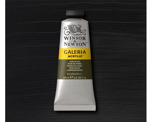 Winsor & Newton Galeria Acrylic Lamp Black 60ml