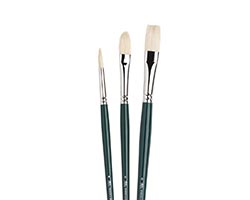 Winsor & Newton Winton Oil Colour Brush Set Long Handle Set of 3