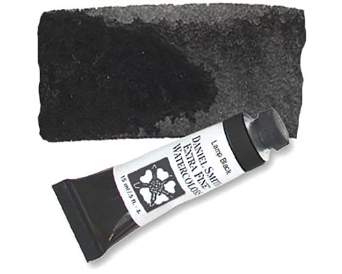 Daniel Smith Extra Fine Watercolor 15ml - Lamp Black