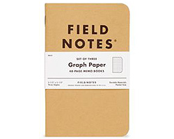 Field Notes  3-Pack Original Graph 3.5" x 5.5"