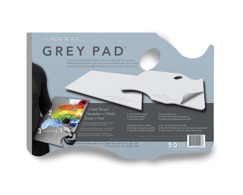 New Wave Artist Palette Pad Grey Left Hand 11"x16"