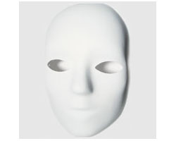 Plastic Mask Venezia (plain) each