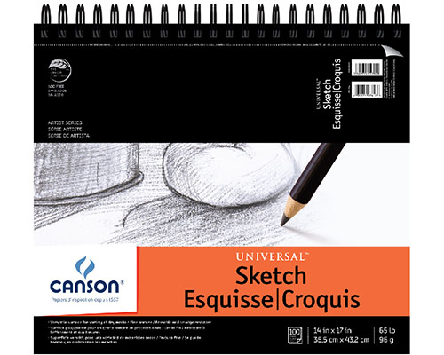 Canson Universal Sketch Book 9X12-100 Sheets