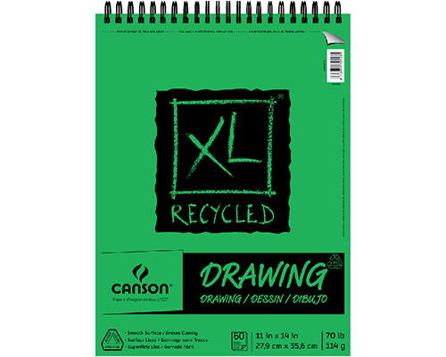 Canson XL Recycled Drawing Pad 11"X14" - 60 sheets