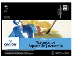 Canson Montval Watercolour Pad  140lb  18 x 24 in.