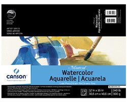 Canson Montval Watercolour Pad  140lb  12 x 16 in.