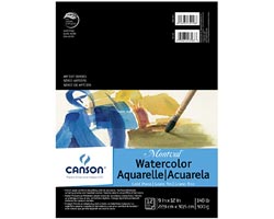 Canson Montval Watercolour Pad  140lb  9 x 12 in.