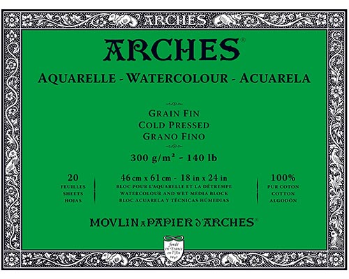 Arches Watercolour Block Cold Press 140LB 18X24
