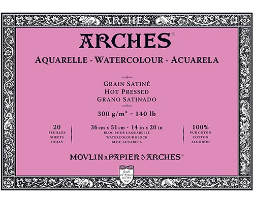 Arches Watercolour Block Hot Press 140LB 14" X 20"
