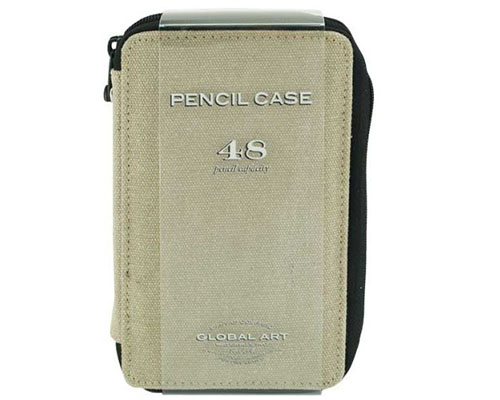 Global Art Canvas Pencil Case 48 - Sage