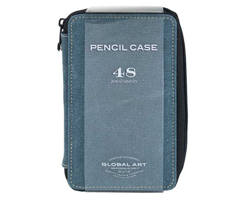 Global Art Canvas Pencil Case: 24 Sage