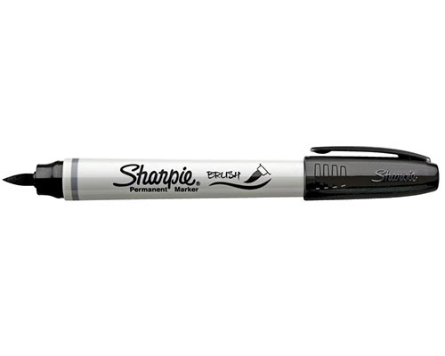 Sharpie Brush Permanent Marker  Black