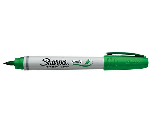 Sharpie Brush Permanent Marker  Green