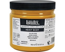 Liquitex Heavy Body Acrylic  32oz  Yellow Oxide
