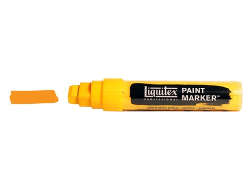 Liquitex Paint Marker  Wide Nib  Cadmium Yellow Deep