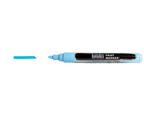 Liquitex Paint Marker  Fine Nib  Light Blue Permanent