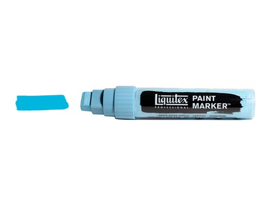 Liquitex Paint Marker  Wide Nib  Light Blue Permanent