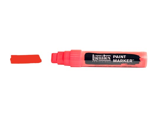 Liquitex Paint Marker  Wide Nib  Fluorescent Red