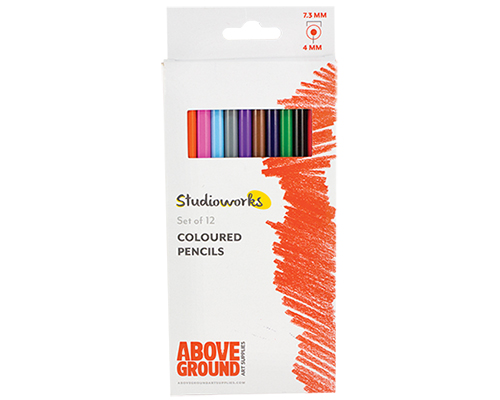 Above Ground Studioworks Soft Coloured Pencil – Set of 12