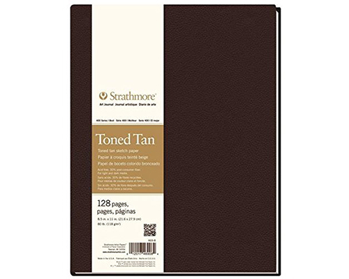 Strathmore : 400 Series : Toned Tan : Sketch Pad : 9x12in : 50 Sheets