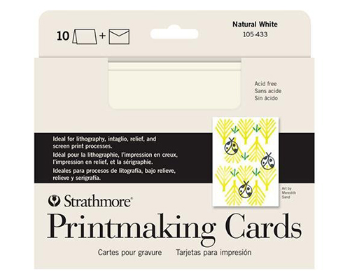Strathmore Printmaking Full Size Cards, Heavyweight 10 Pack 5" x 6.875"