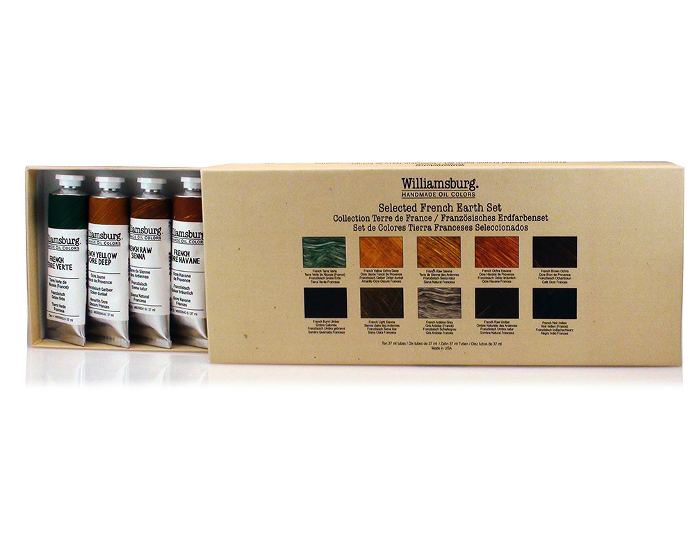 Williamsburg Oil Paints - French Earth Set of 10 x 37mL Tubes