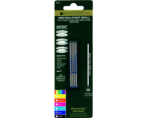 Mv Tool Pen Refill 4pk Blue