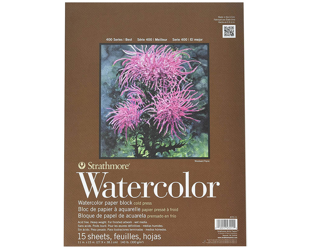 Strathmore® 400 Series Wired Watercolor Paper Pad 12x18 