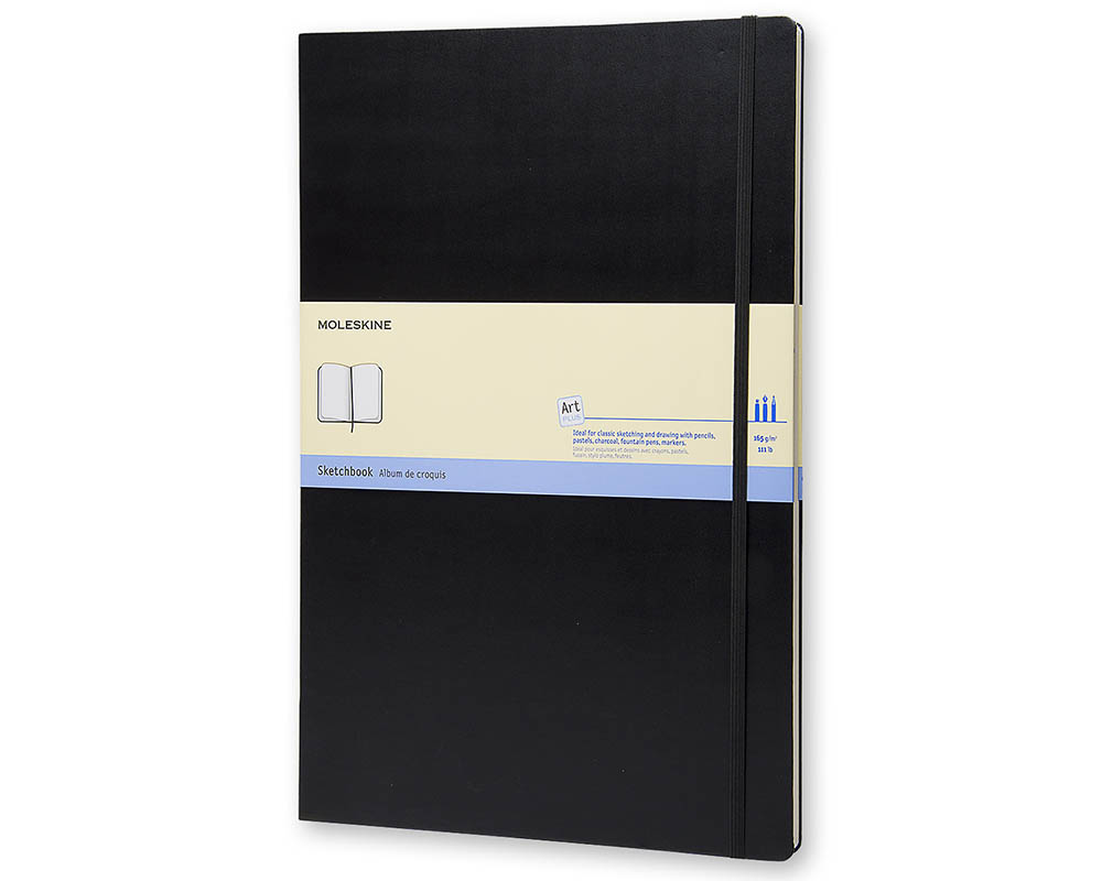 Moleskine Art Plus Folio Sketchbook Black- A3  11 3/4" x 16 1/2"