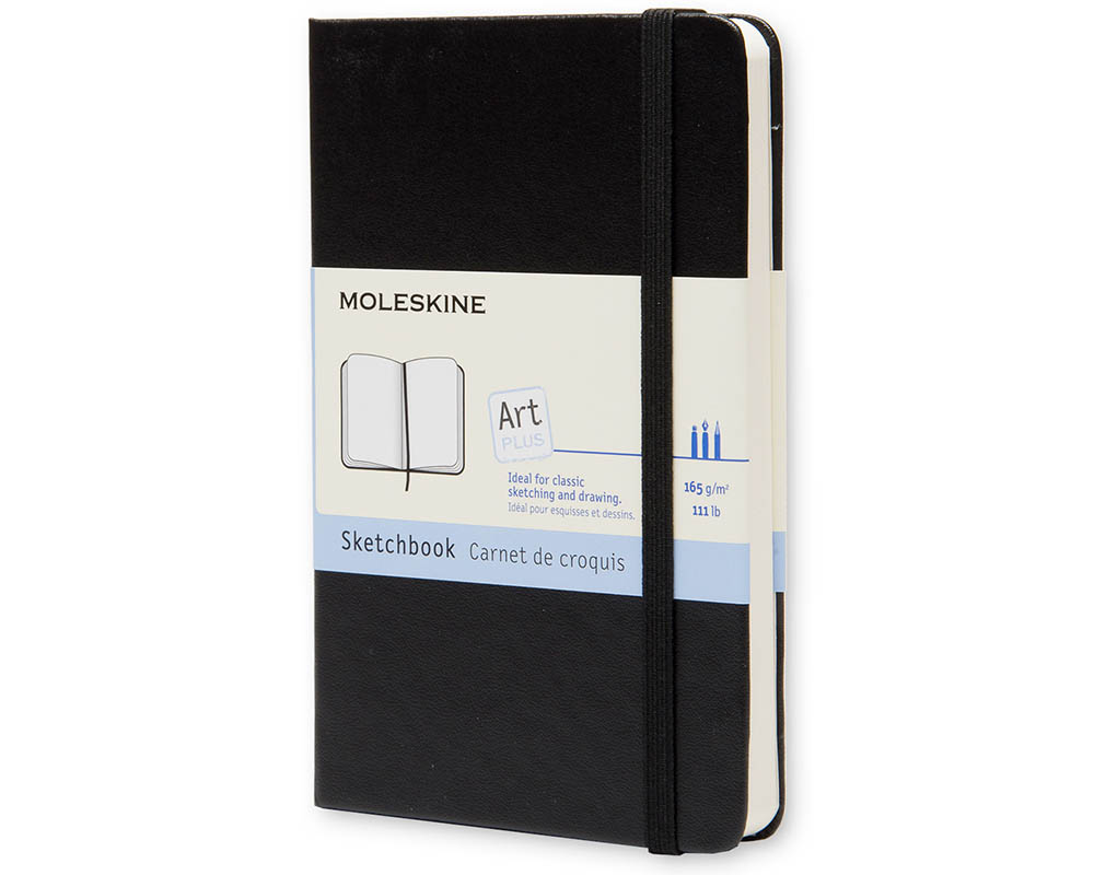 Moleskine Art Plus Folio Sketchbook Black- A4 8 1/4" x 11 3/4"