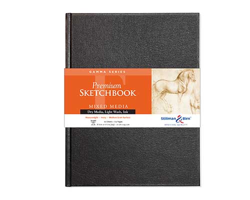 Gamma Series Premium Hard-Cover Wire-bound Sketch Books