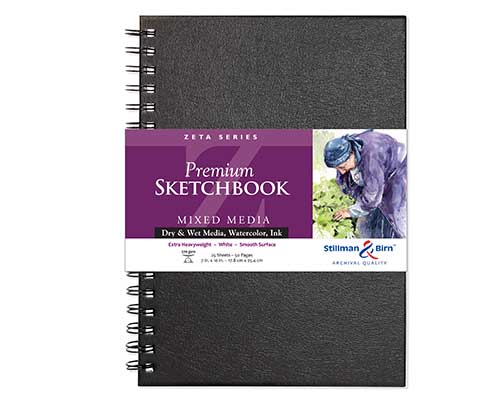 Stillman & Birn Zeta Series Wire-Bound Sketchbook - 7 x 10 in.