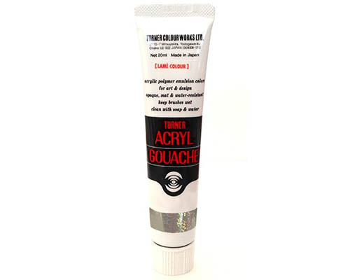 Turner Acryl Gouache  20mL Tube  Lamé Opal Clear