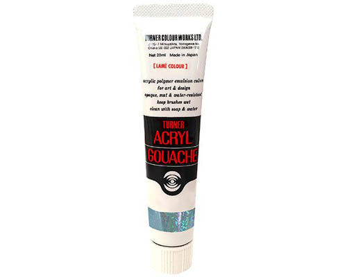 Turner Acryl Gouache  20mL Tube  Lamé Marine Sapphire