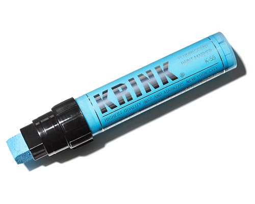 KRINK K-55 Fluorescent Blue Paint Marker